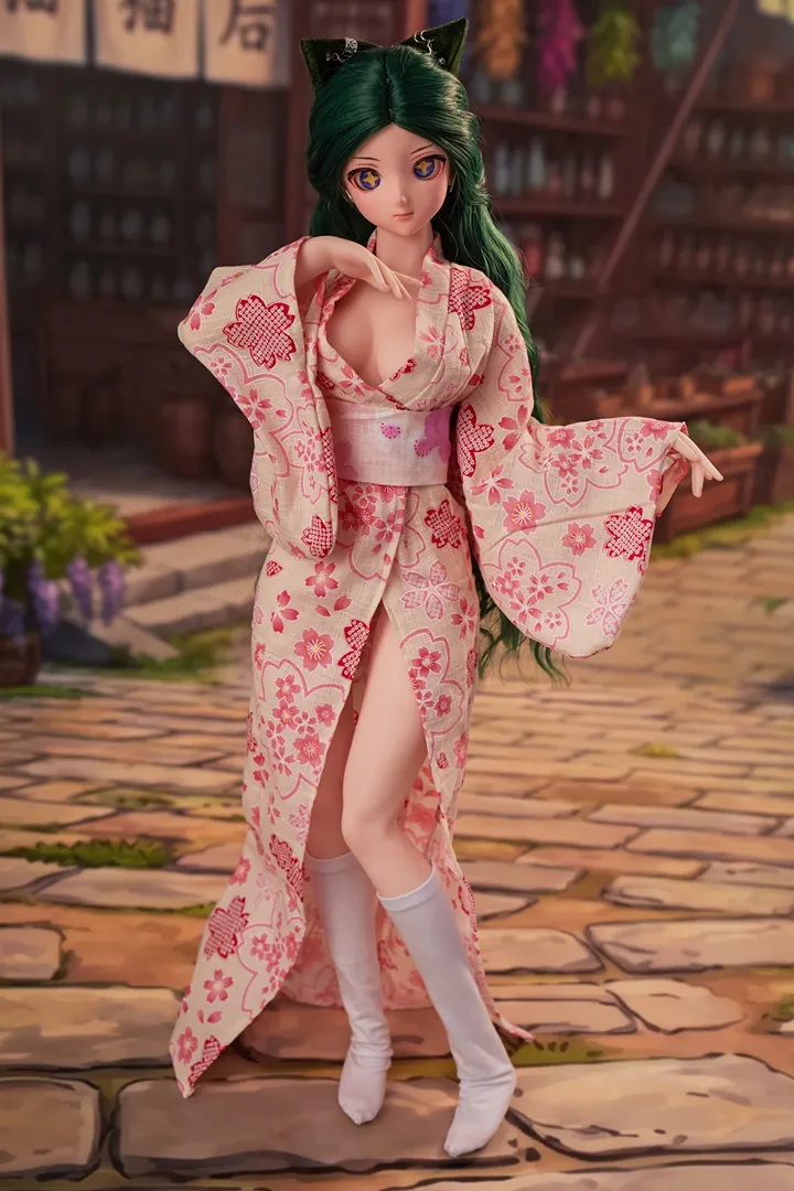 60cm (1ft12) N/A Mini Hybrid Silicone Body + Vinyl Head Sex Doll J60cm Momo